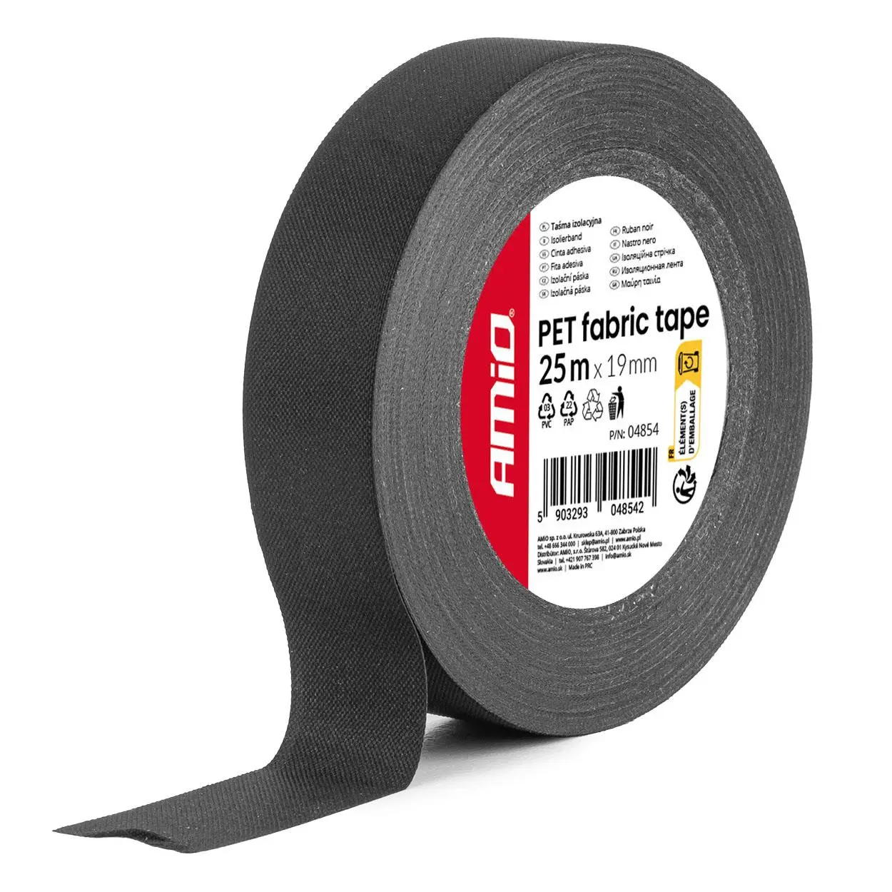 Izolační páska 25 m x 19 mm 0,14 mm AMiO 04854