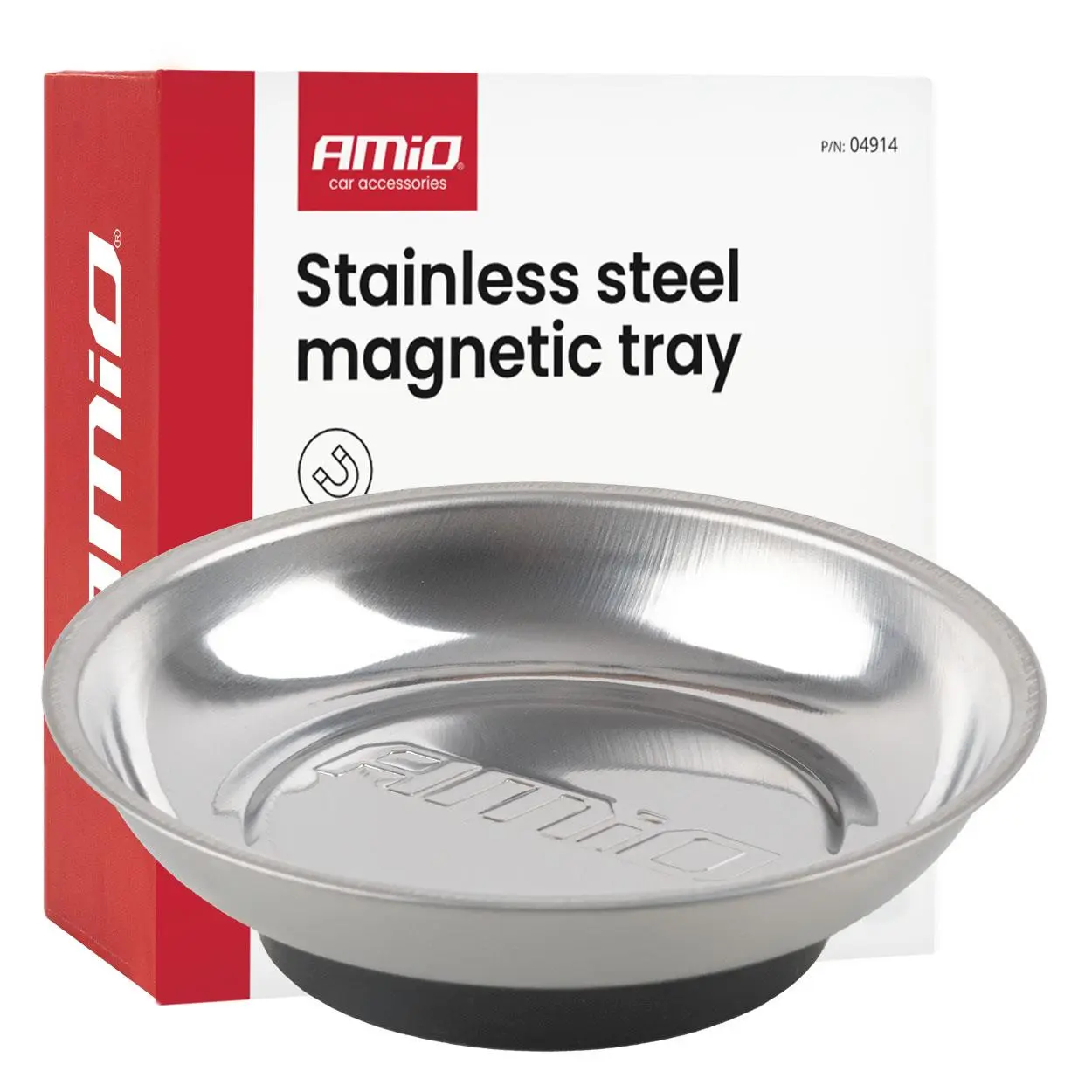 Magnetická miska z nerezové oceli 110 mm AMiO 04914