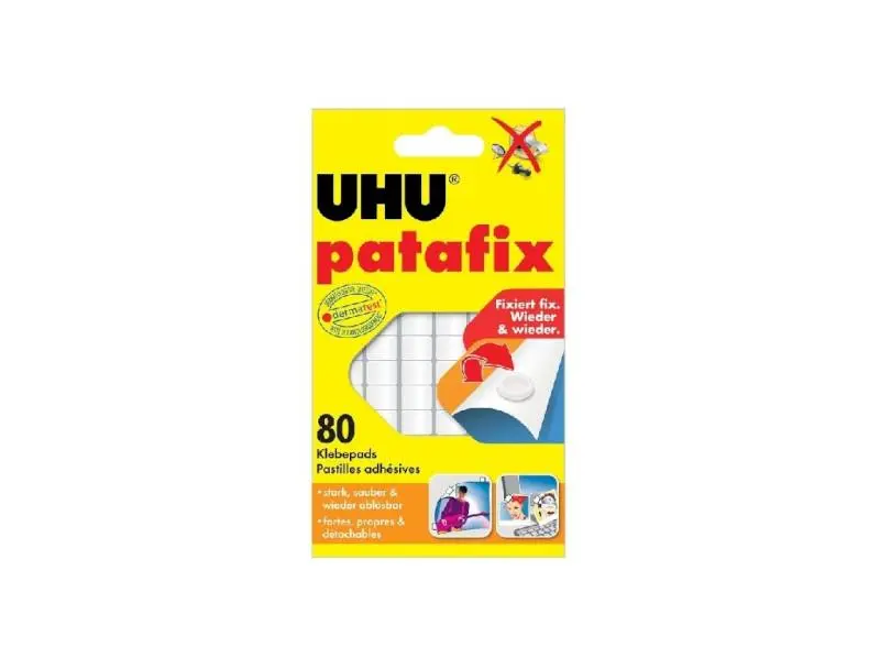 UHU Patafix bílá samolepicí guma 80 ks 10498