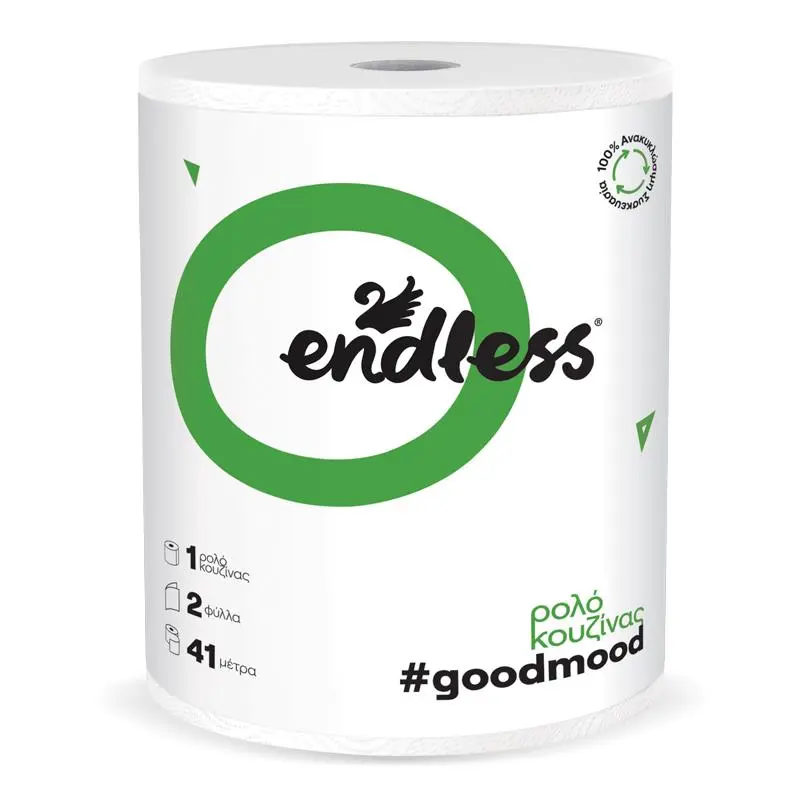 Endless GoodMood 2 vrstvá papírová utěrka, kuchyňská rolka 41m, 385g
