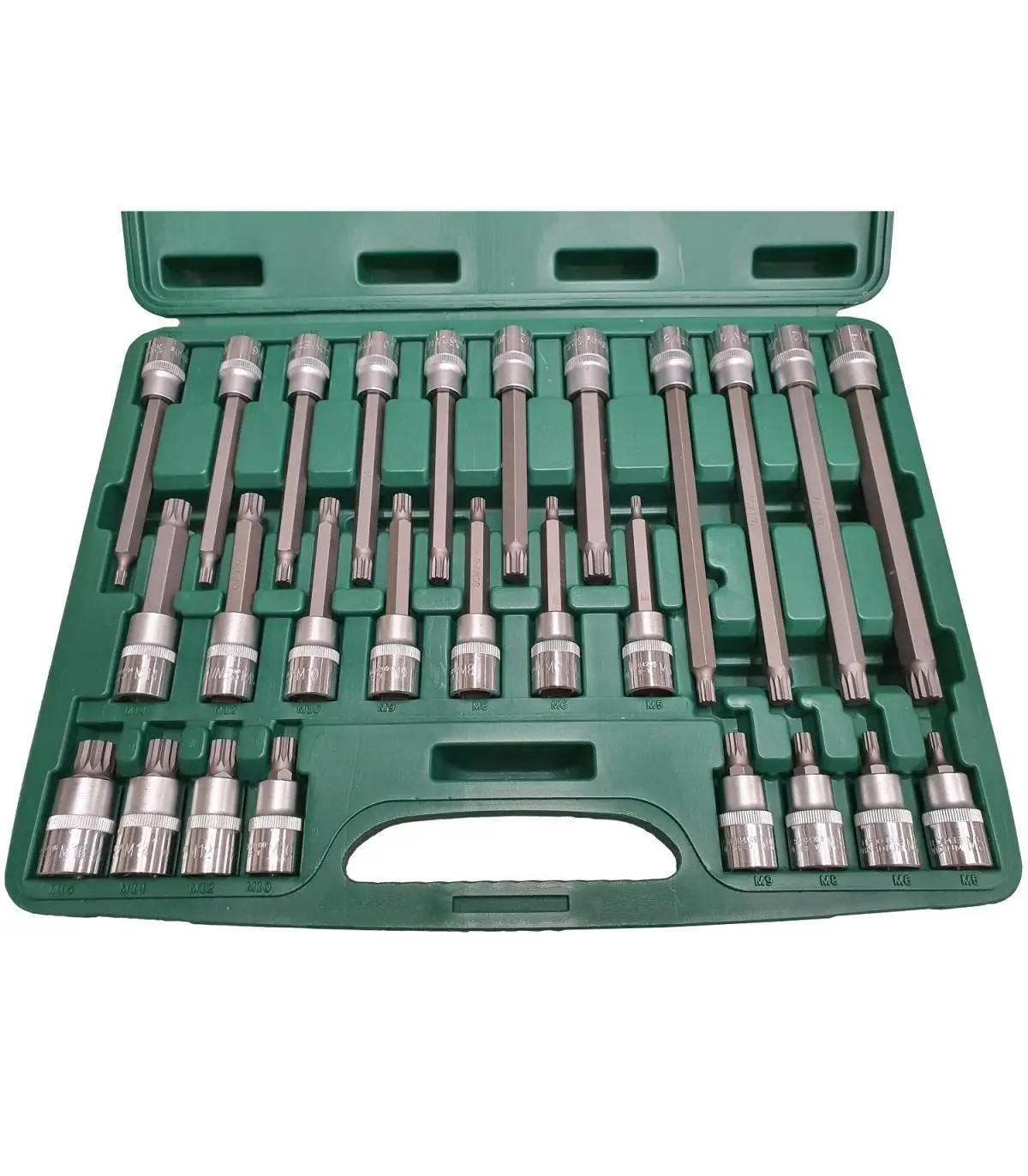 Sada hlavic 1/2" XZN 26 dílná