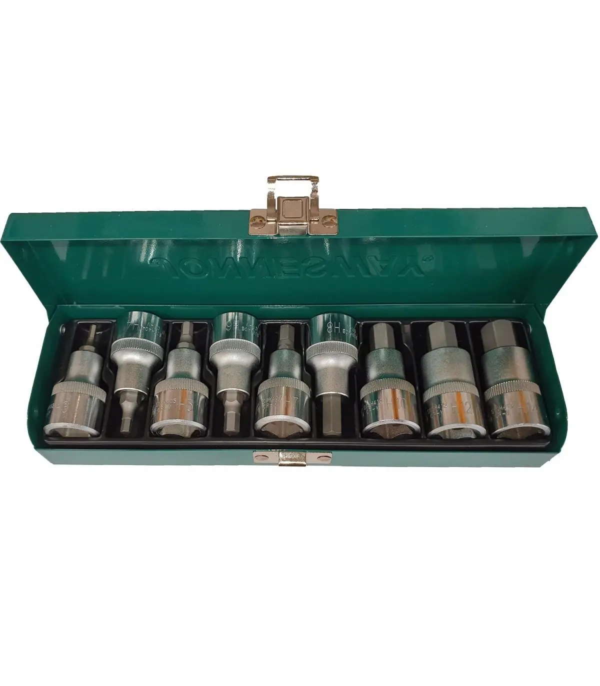 Sada zástrčných hlavic Imbus, 1/2", velikosti H3 - H14 - JONNESWAY S09H4109S