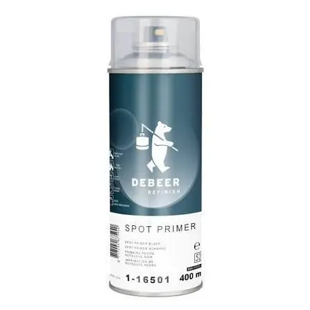 DeBeer 1-16507 Spot Primer Mid Grey - 1K plnič v spreji tmavošedý 400 ml