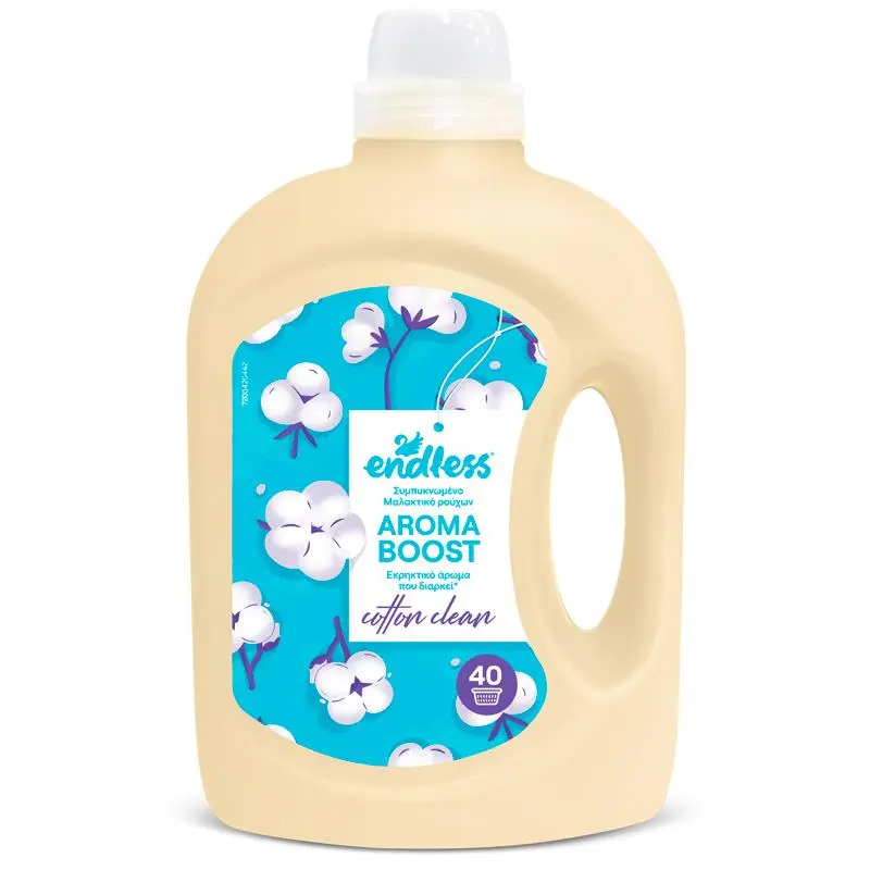 Endless Aroma Boost, Koncentrovaná aviváž a změkčovadlo, Cotton Clean 2l