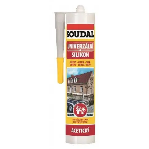 Univerzální silikon 280ml, transparentní, Soudal