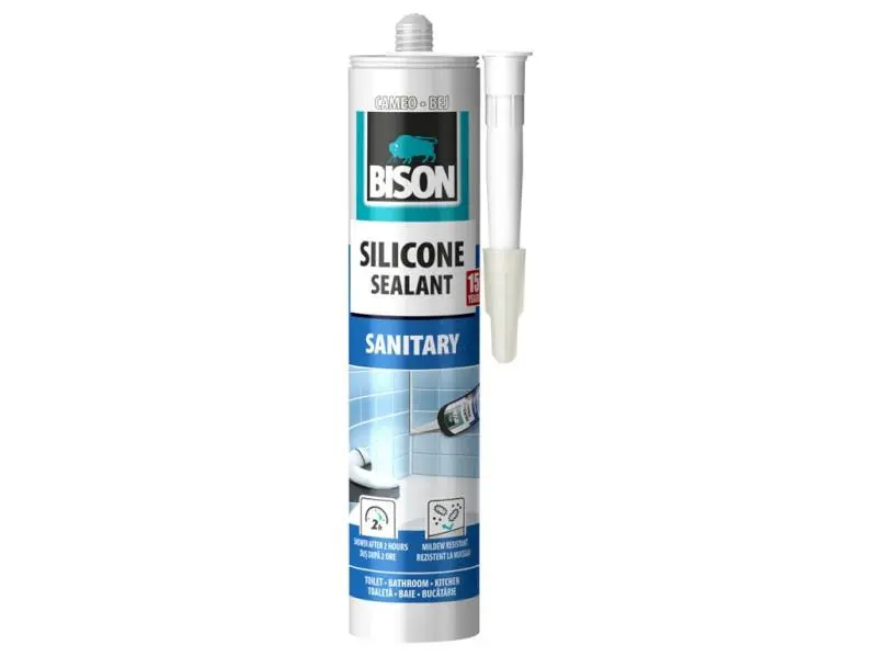 BISON silikonový tmel SILICONE SANITARY BÉŽOVÝ 280 ml