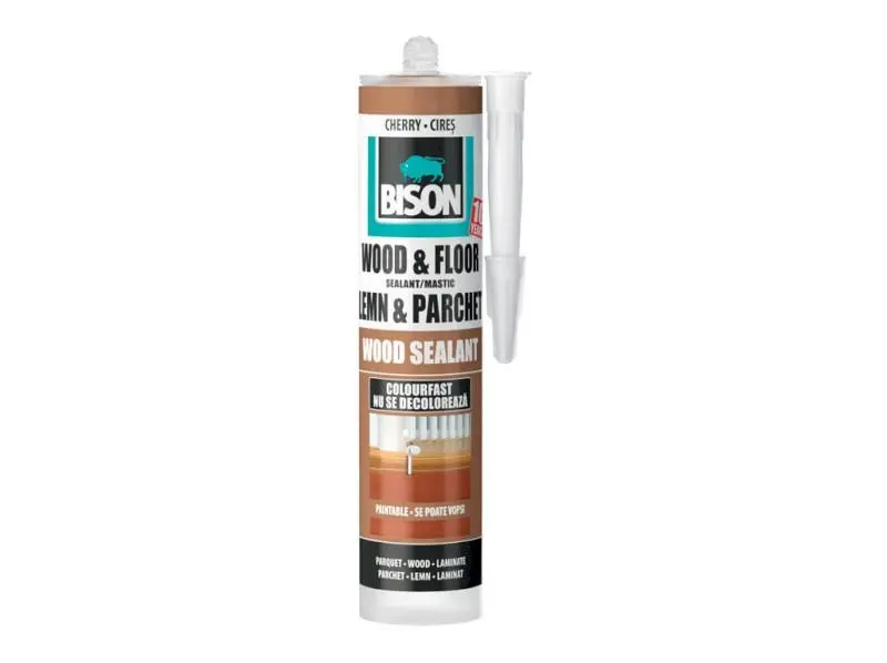 Tmel Bison Wood Sealant - jednozložkový parketový tmel čerešňa 300 ml 32183