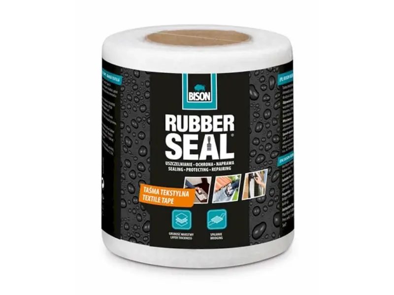 Textilní páska BISON RUBBER SEAL 10 cm x m 34297