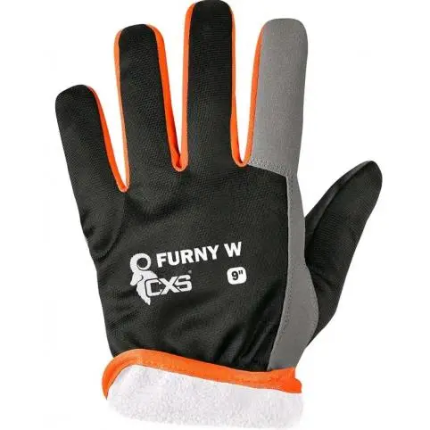 Kombinované zimní rukavice CXS FURNY WINTER s blistrem