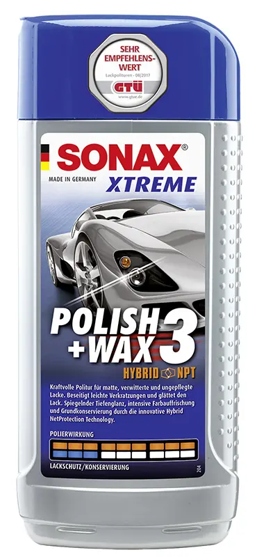 SONAX XTR Leštidlo s voskem WAX 3 250 ml 3713027