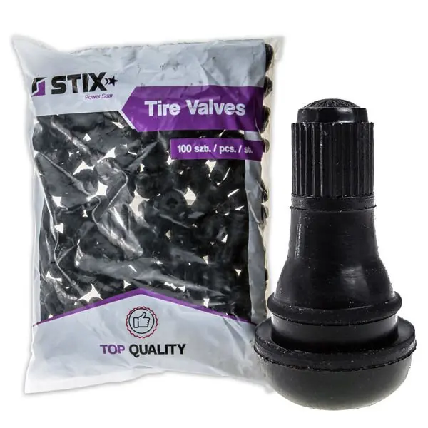 Bezdušové ventily kol TR412 - 100 ks - Stix
