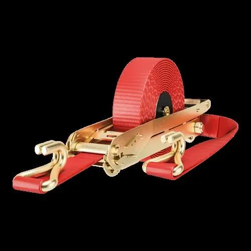 QUICKLOADER Retractable/Samonavíjející jednodílný popruh s ráčnou 4000kg 50mmx8m DJ-hooks