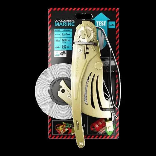 QUICKLOADER Retractable/Marine vodní Samonavíjející jednodílný popruh s ráčnou 1200 kg 4 m x 25 mm