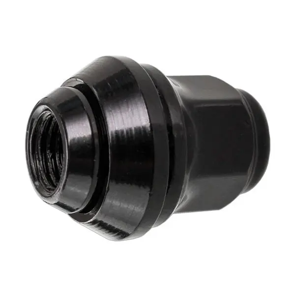 Černá matice pro originální alu kola Ford - M12x1,5 - (kuželová pohyblivá podložka) - Carbonado