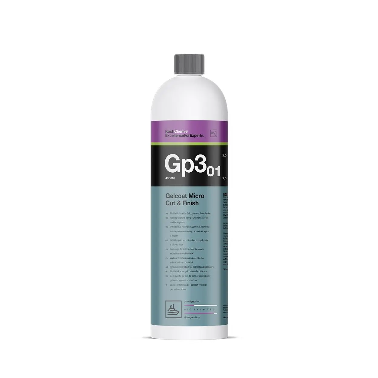 Gelcoat Micro Cut & Finish Gp3.01 - Mikrobrusná pasta s voskem pro gelcoaty a laky lodí 1L