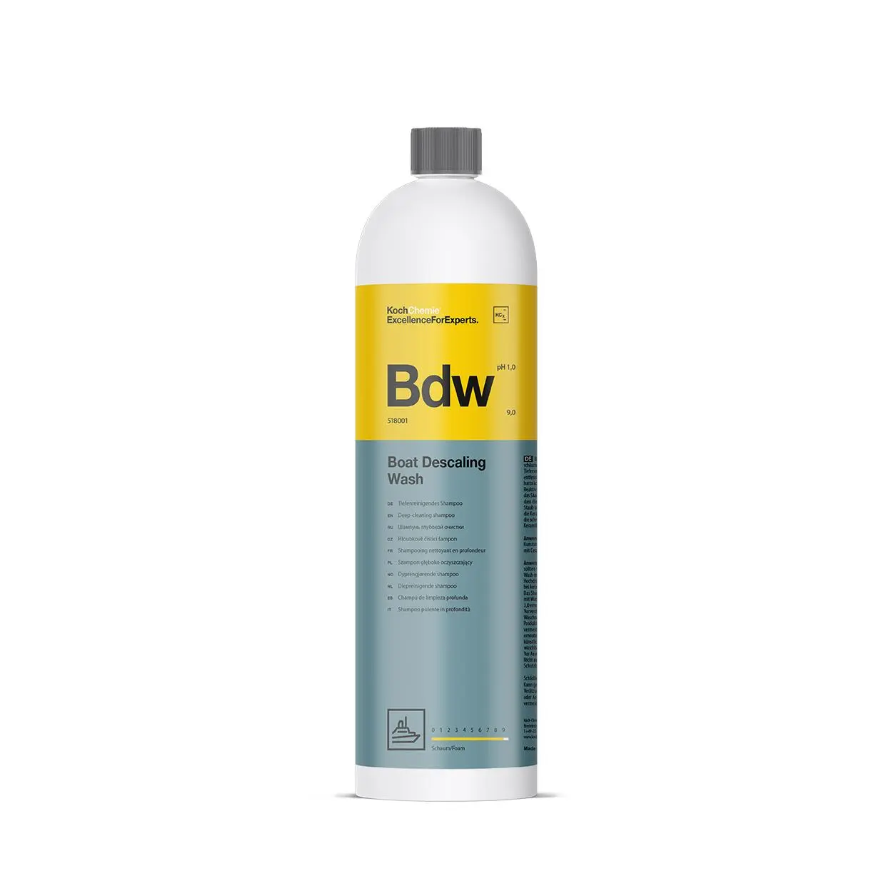Boat Descaling Wash (Bdw) - Hloubkový čistící šampon na vodní kámen z lodí 1L
