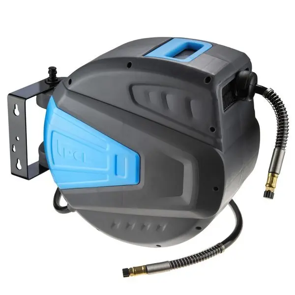 Pneumatická hadice z PVC na cívce 15 m (9,5/15 mm + navíječ + cívka) - PCL