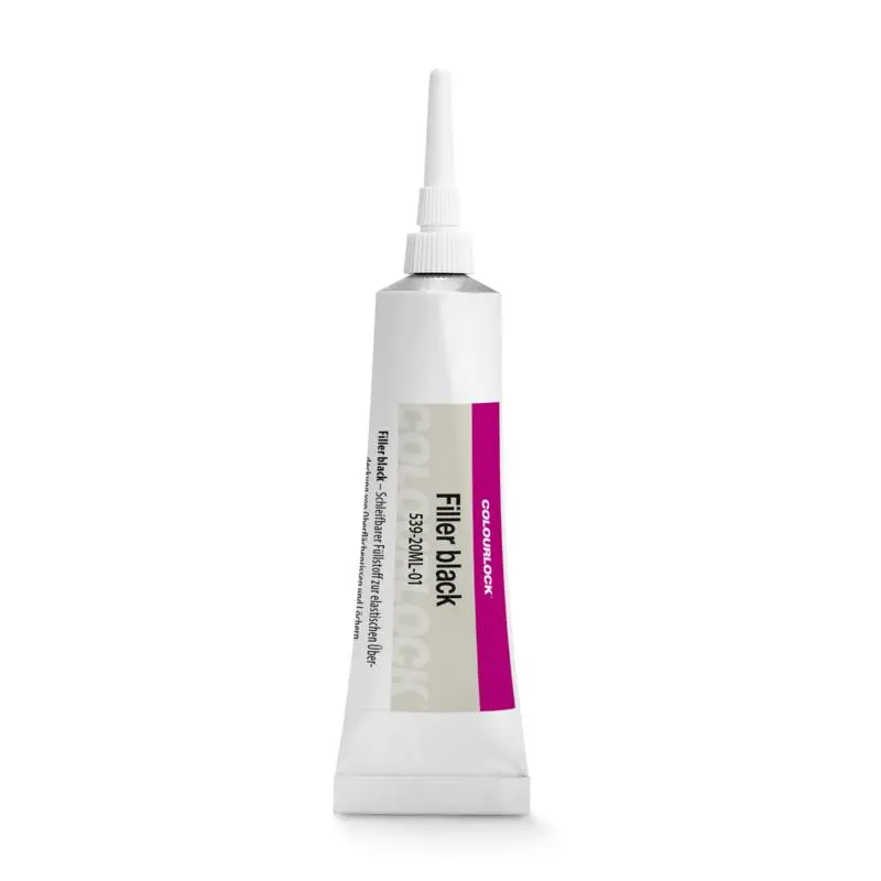 Colourlock vyplňovač černý - Flexibilní tmel na kůži černý 20ml 539-20ML-01