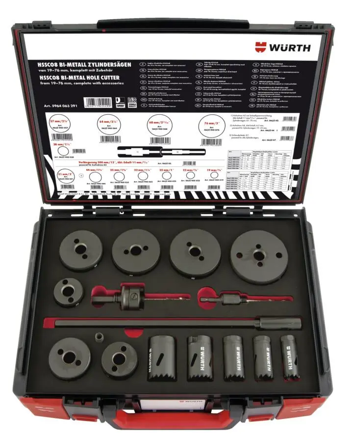 Sada okružních pil HSSCo8 19 - 76 mm 16ks Sysko - 5964063291