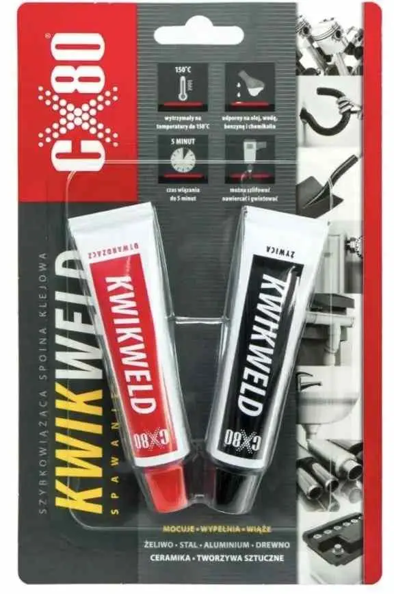 CX80 Kwik Weld. Lepidlo na kov a plast tuba 2x27 g 60012