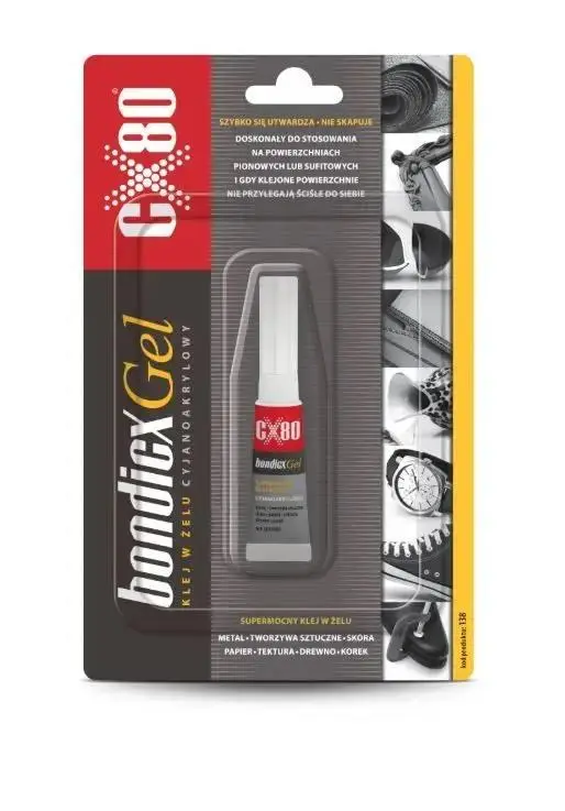 CX80 Bondicx kyanoakrylátové lepidlo gél 3 g 60138