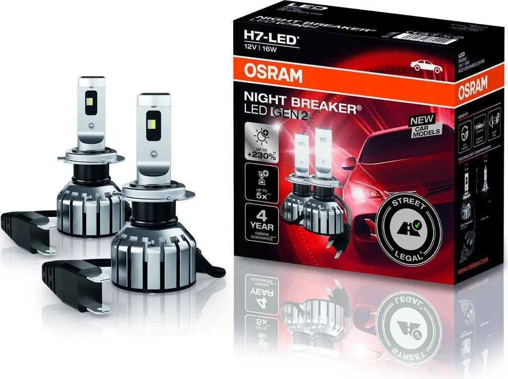 OSRAM Osram H7 NIGHT BREAKER +230% LED GEN 2 16W, 12V 64210DWNBG2 2ks 64210DWNBG2-2HFB