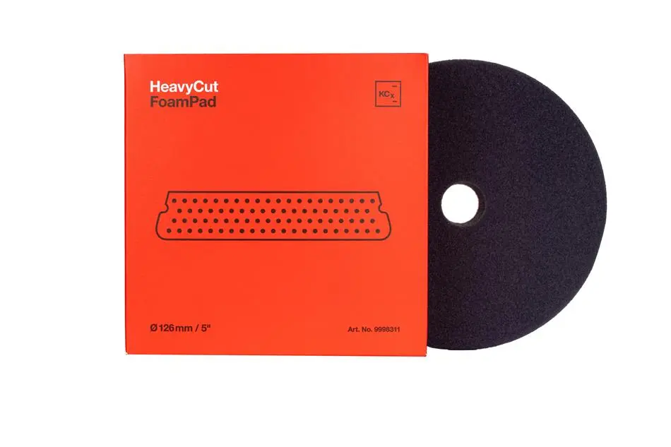 Heavy Cut Foam Pad 126 x 25mm - Leštící kotouč červený