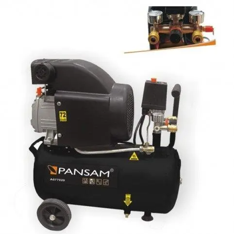 Olejový kompresor 24l 1500W, 8bar, 200l/min, Dedra