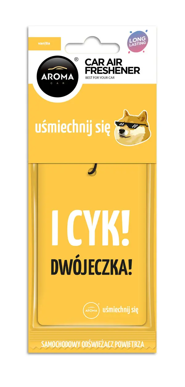 Osvěžovač vzduchu AROMA CAR LETS SMILE Cotton Vanilla - A10663