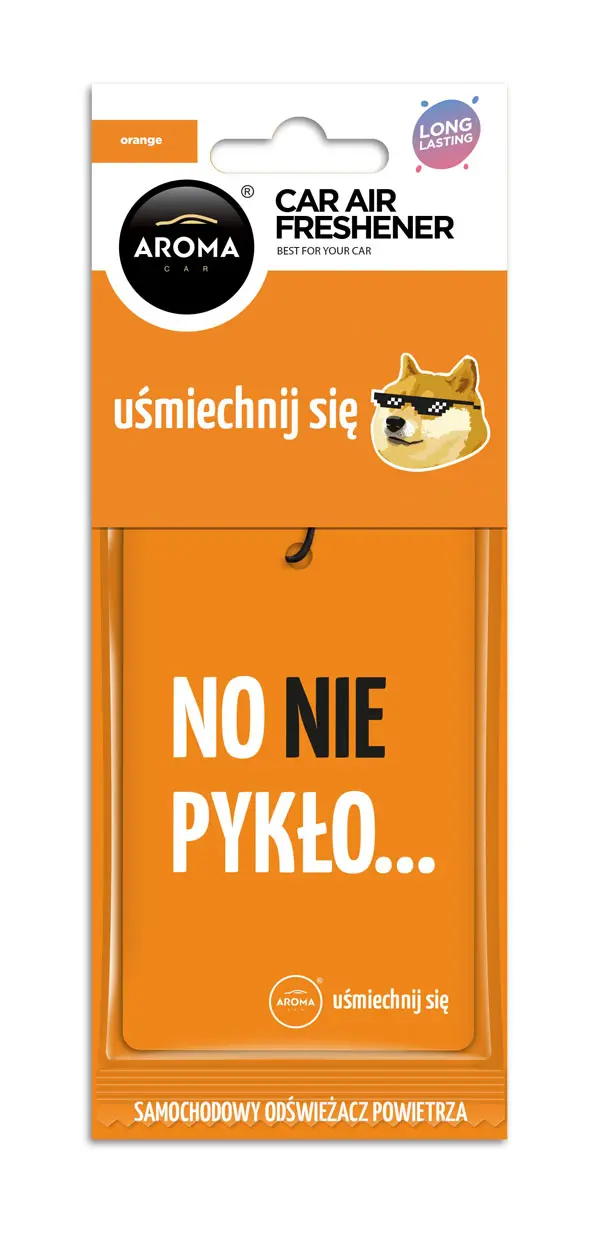 Osvěžovač vzduchu AROMA CAR LETS SMILE Orange - A10664