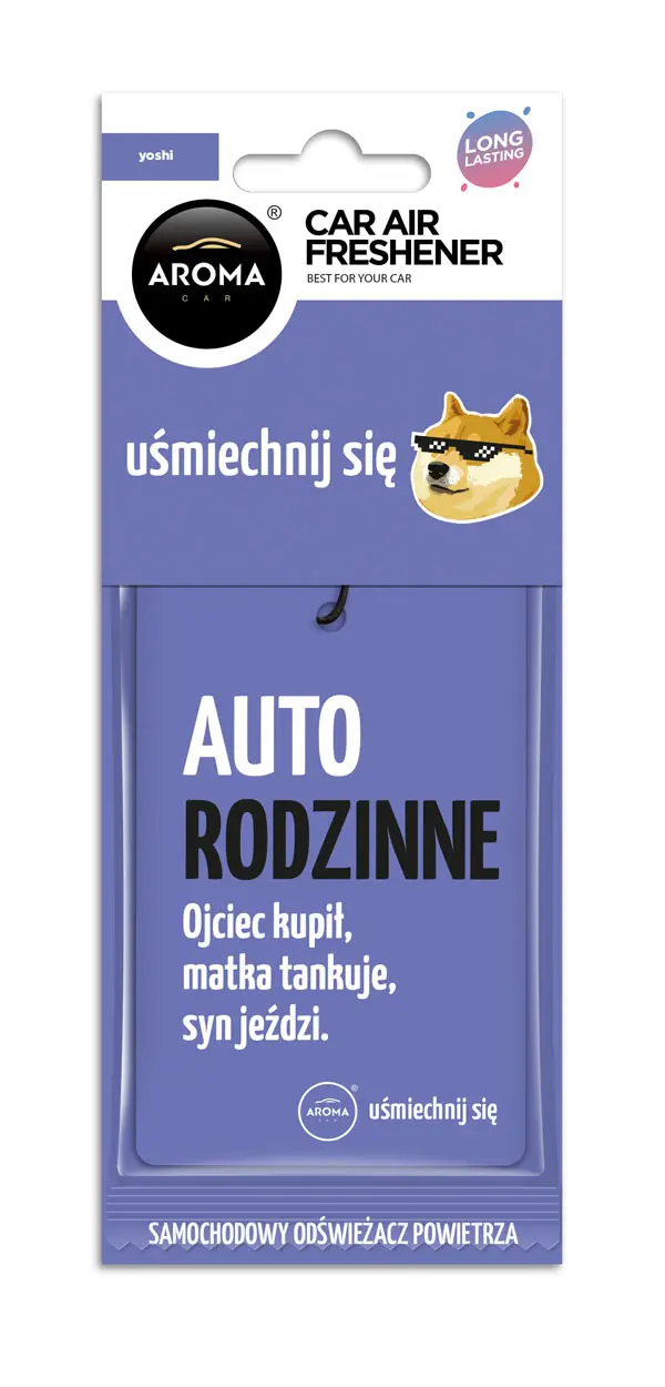 Osvěžovač vzduchu AROMA CAR LETS SMILE Yoshi - A10668