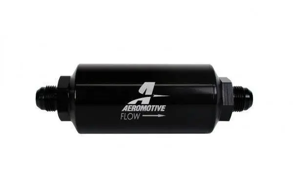Palivový filtr Aeromotive 40 µm AN8, nerezavějící ocel - AM-12378