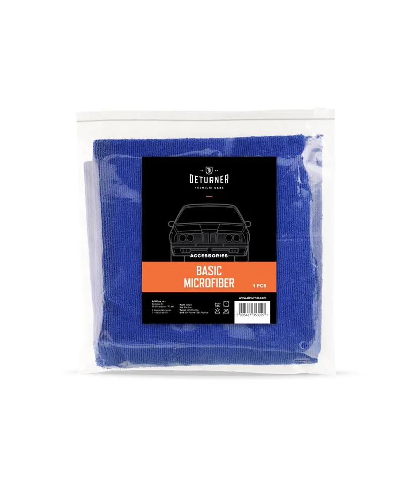 Deturner Basic Microfiber - 1 ks 350gsm mikrovláknová utěrka (40 x 40 cm) BM