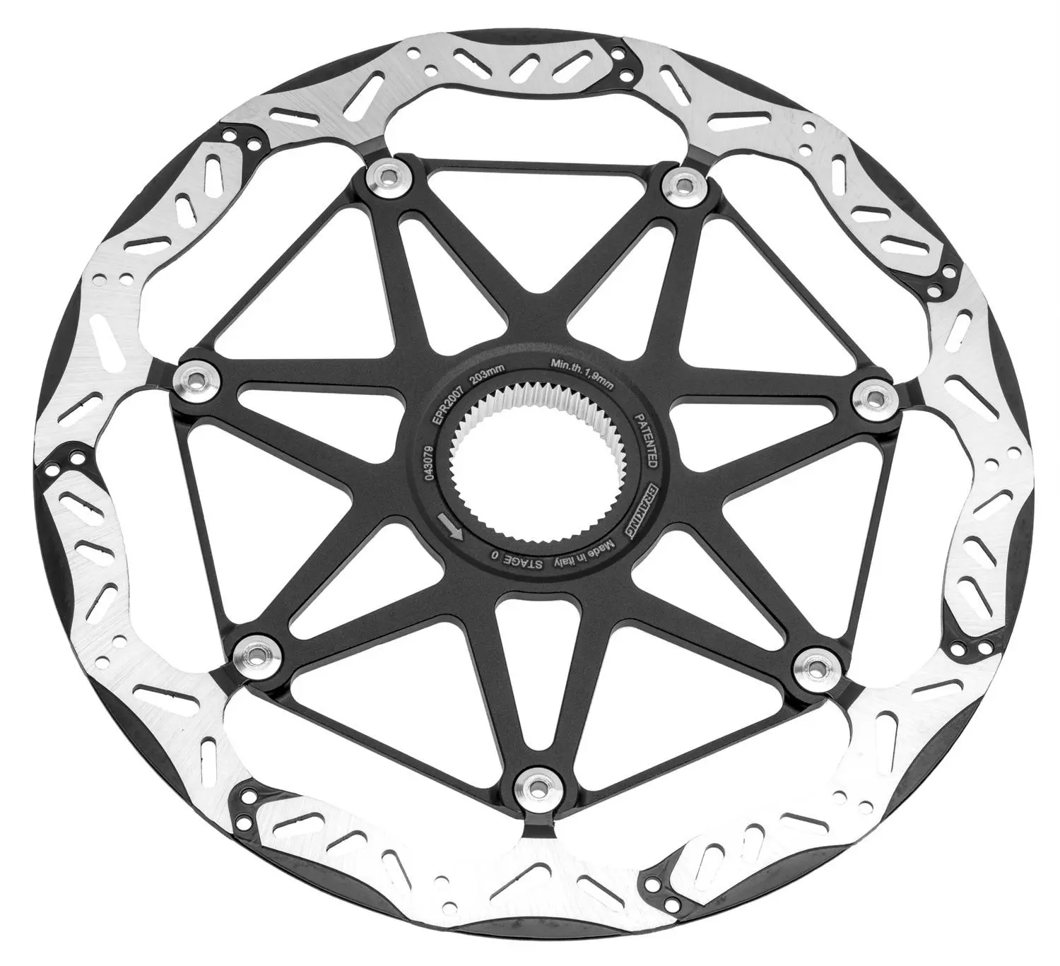 BRAKING Brzdový kotouč (průměr 203 mm, tloušťka 2,2 mm, Centerlock) (Epta Stage 0) C010-0008