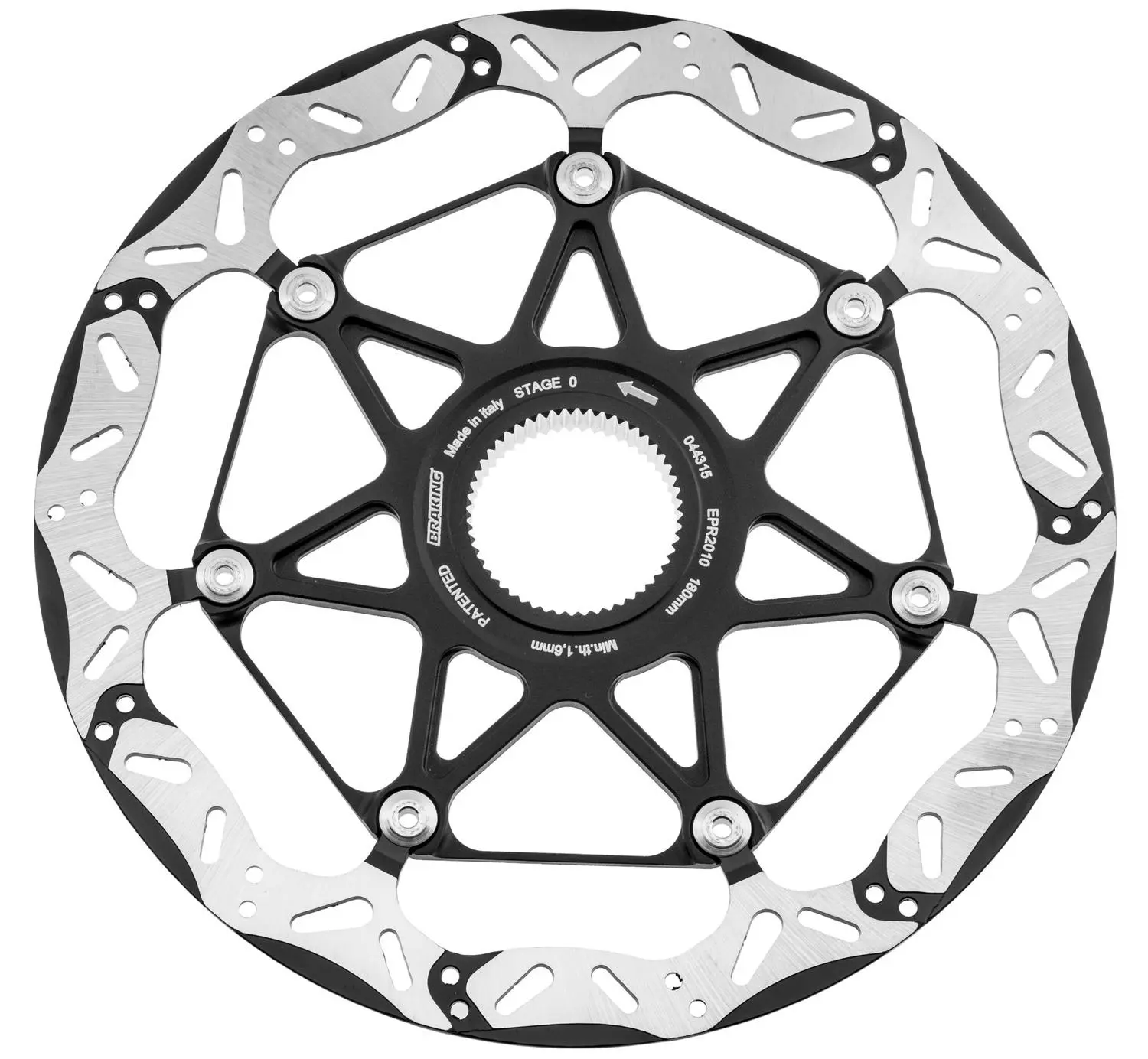 BRAKING Brzdový kotouč (průměr 180 mm, tloušťka 1,9 mm, Centerlock) (Epta Stage 0) C010-0013