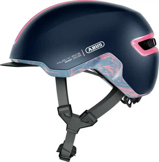 Cyklo přilba se světlem HUD-Y midnight blue (modrá, vel. M)