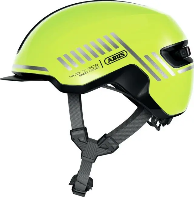 Cyklo přilba se světlem HUD-Y signal yellow (žlutá fluo, vel. M)