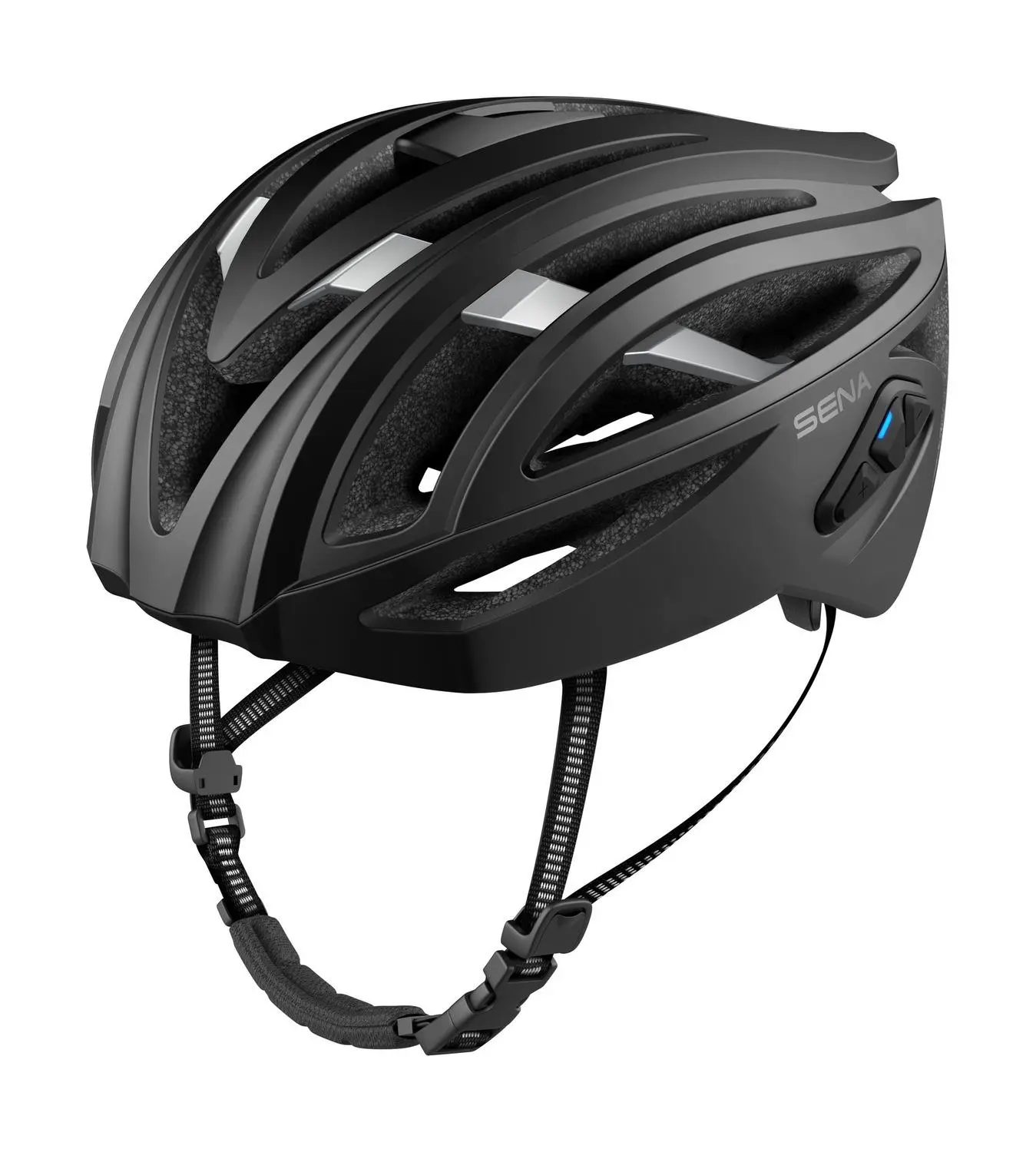 Cyklo přilba s headsetem R2 (matná černá, vel. M)