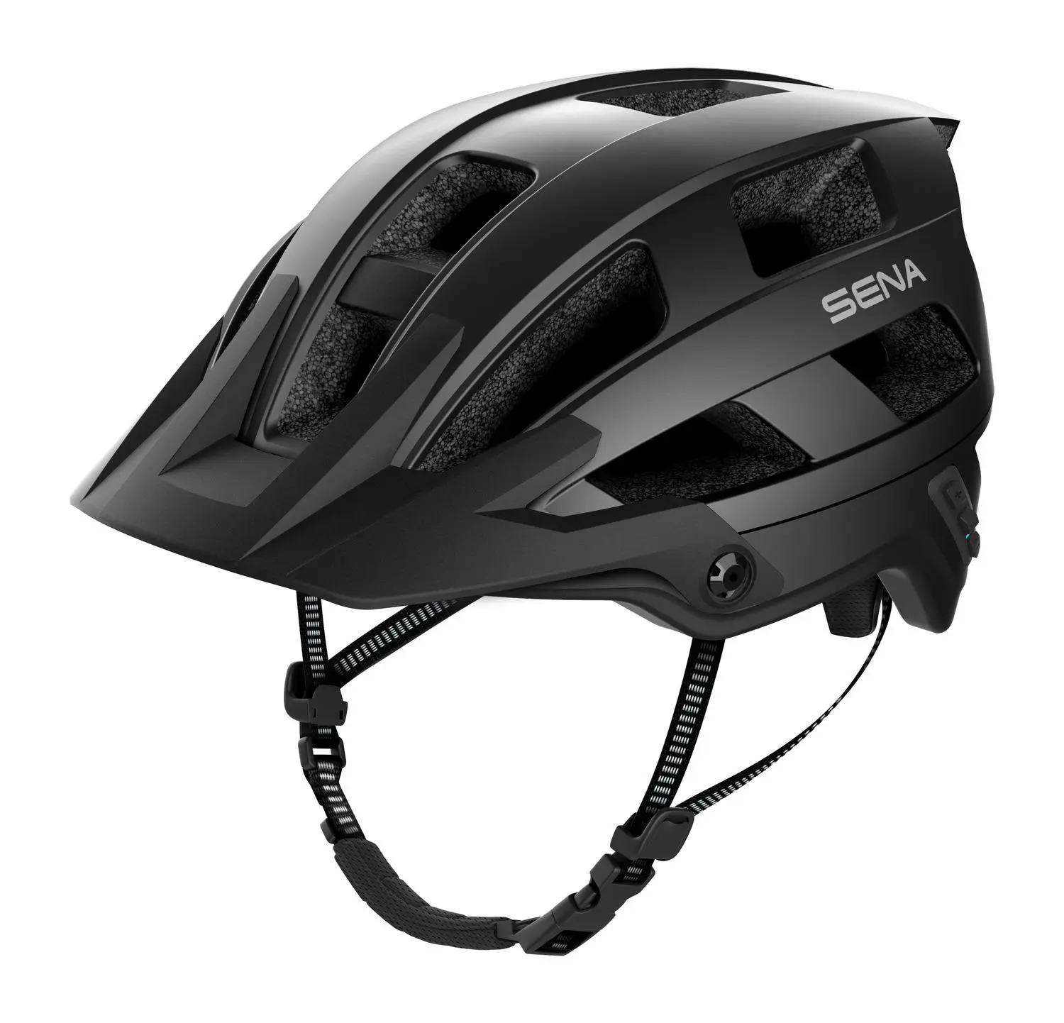 Cyklo přilba s headsetem M1 (matná černá, vel. M)
