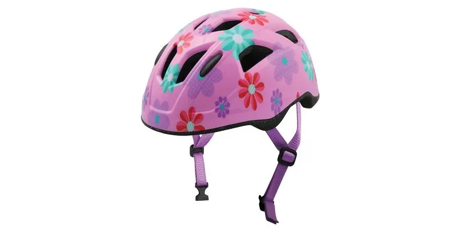 Cyklo přilba FLOWERS JUNIOR, , dětská (růžová)