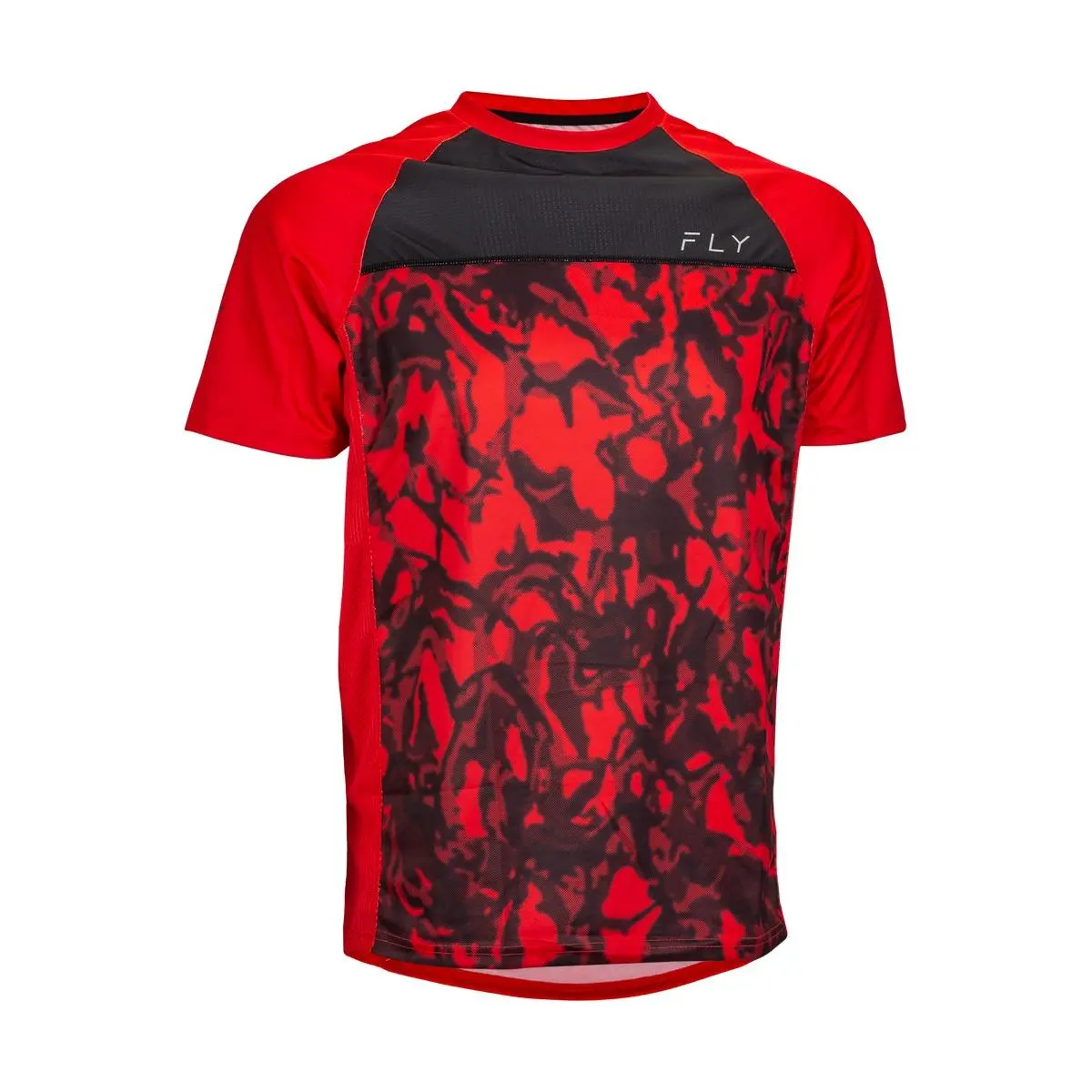 Dres SUPER D, (červená camo/černá, vel. M)