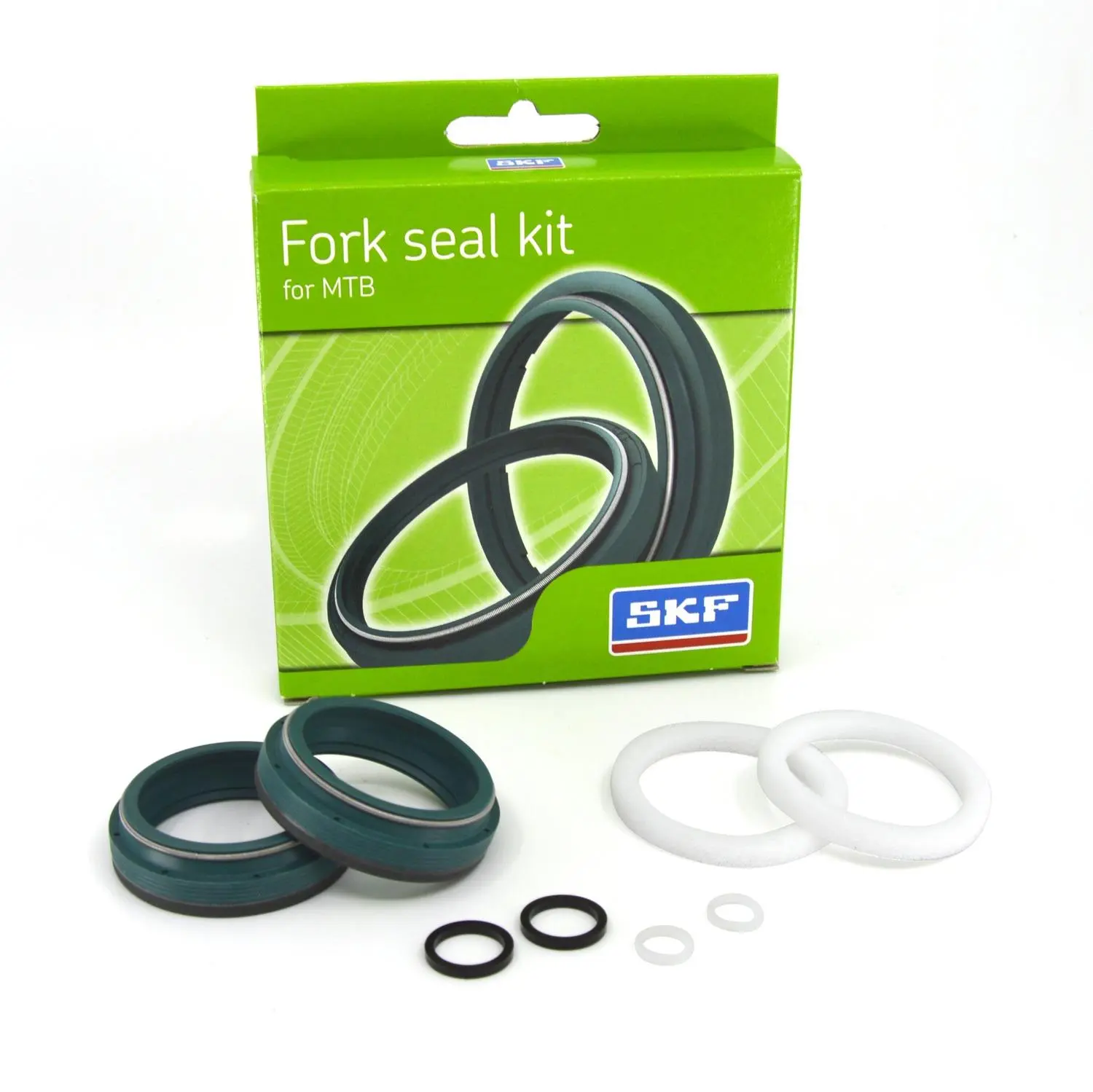 SKF Simeringy do přední vidlice (FOX 38 mm) (zelené) C320-018