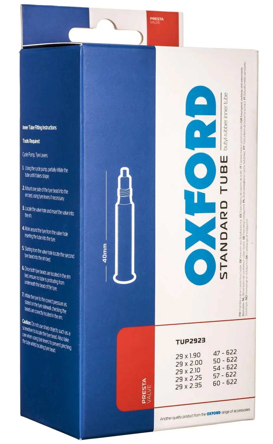 Cyklo duše 29 x 1,9/2,35, galuskový ventilek,