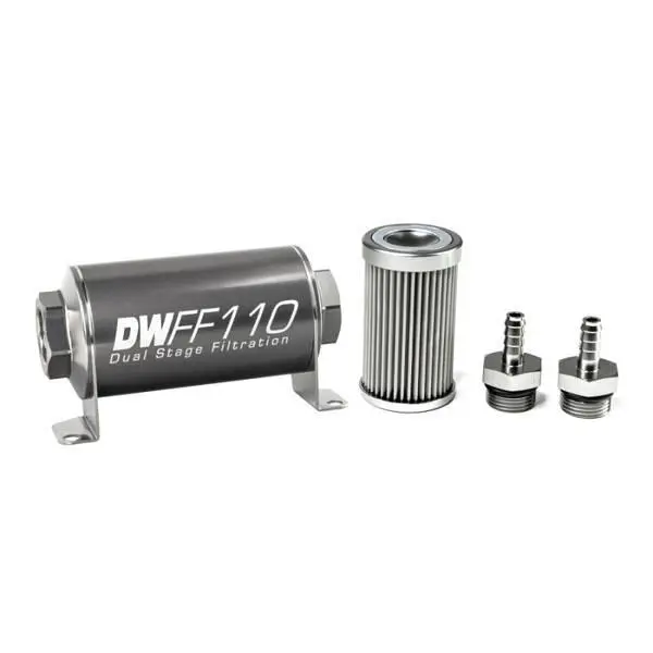 Filtr paliva DeatschWerks 10 mikronů 5/16" 110 mm - DW-8-03-110-010K-516