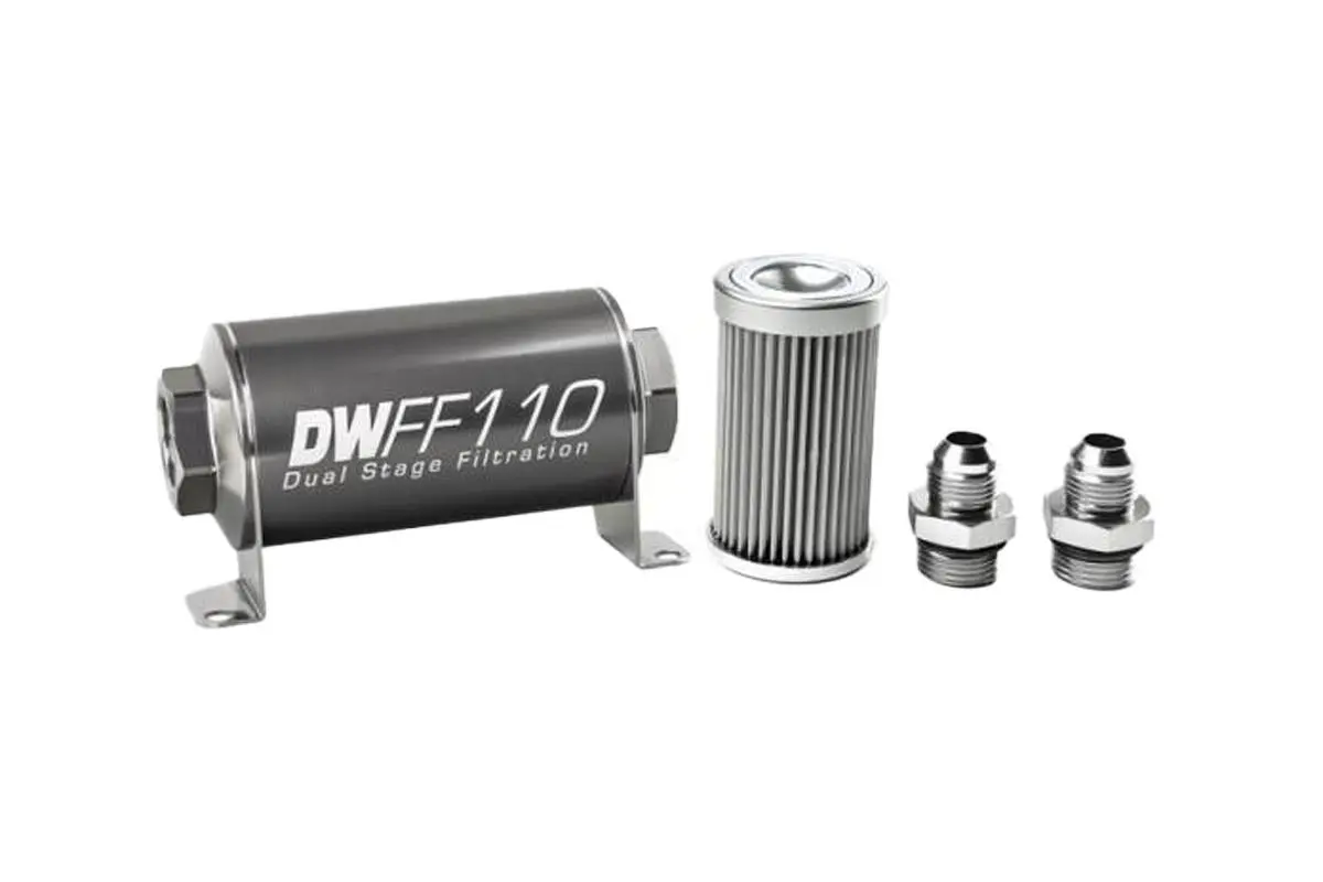 Filtr paliva DeatschWerks 10 mikronů AN8 110 mm - DW-8-03-110-010K-8