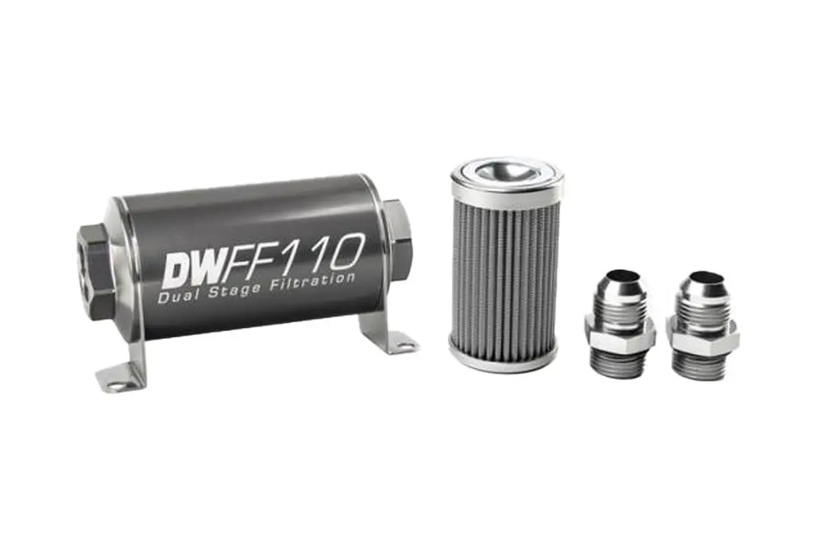 Filtr paliva DeatschWerks 100 mikronů AN10, 110 mm - DW-8-03-110-100K-10
