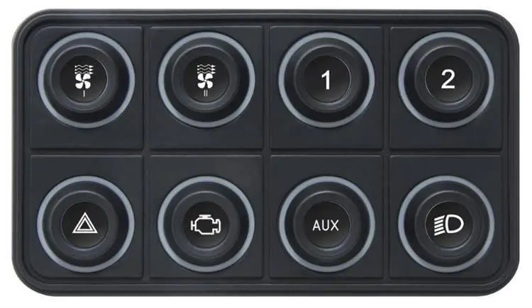 CAN BUS klávesnice – 10 pozic RGB