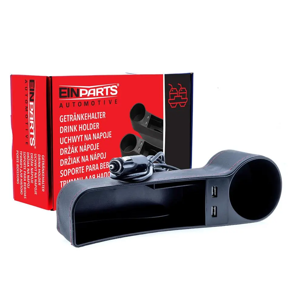 Držák nápojů + 2 x usb strana řidiče EINPARTS