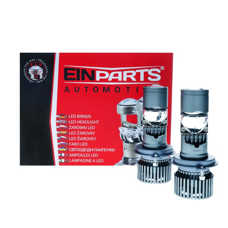 EINPARTS EPLL18 LED žárovky s čočkou H4 12V 6000K (Bi-LED)