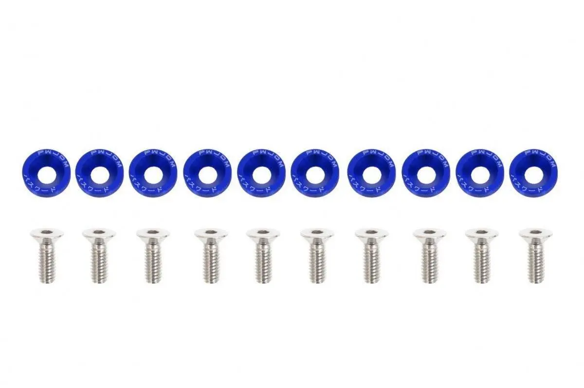 Dekorativní šrouby M6x1.0 15mm JDM modré